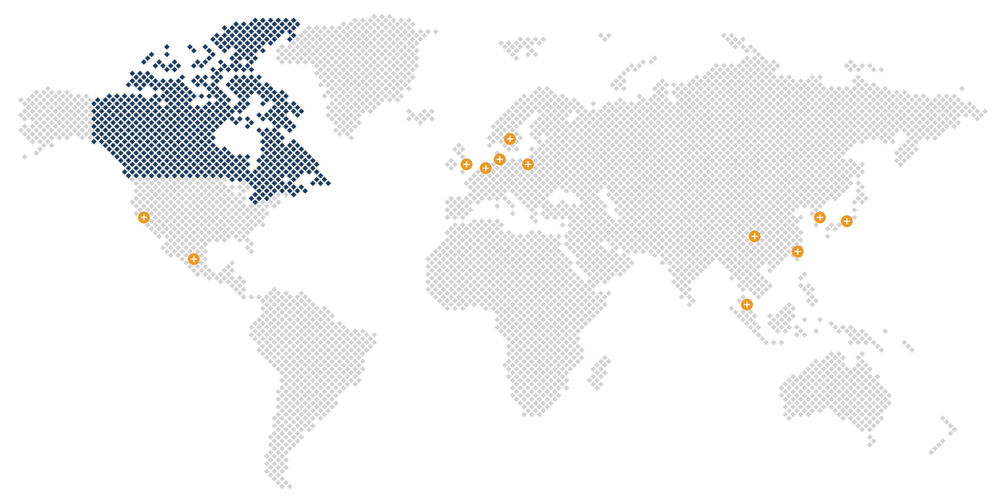 World Map with Canada highlighted