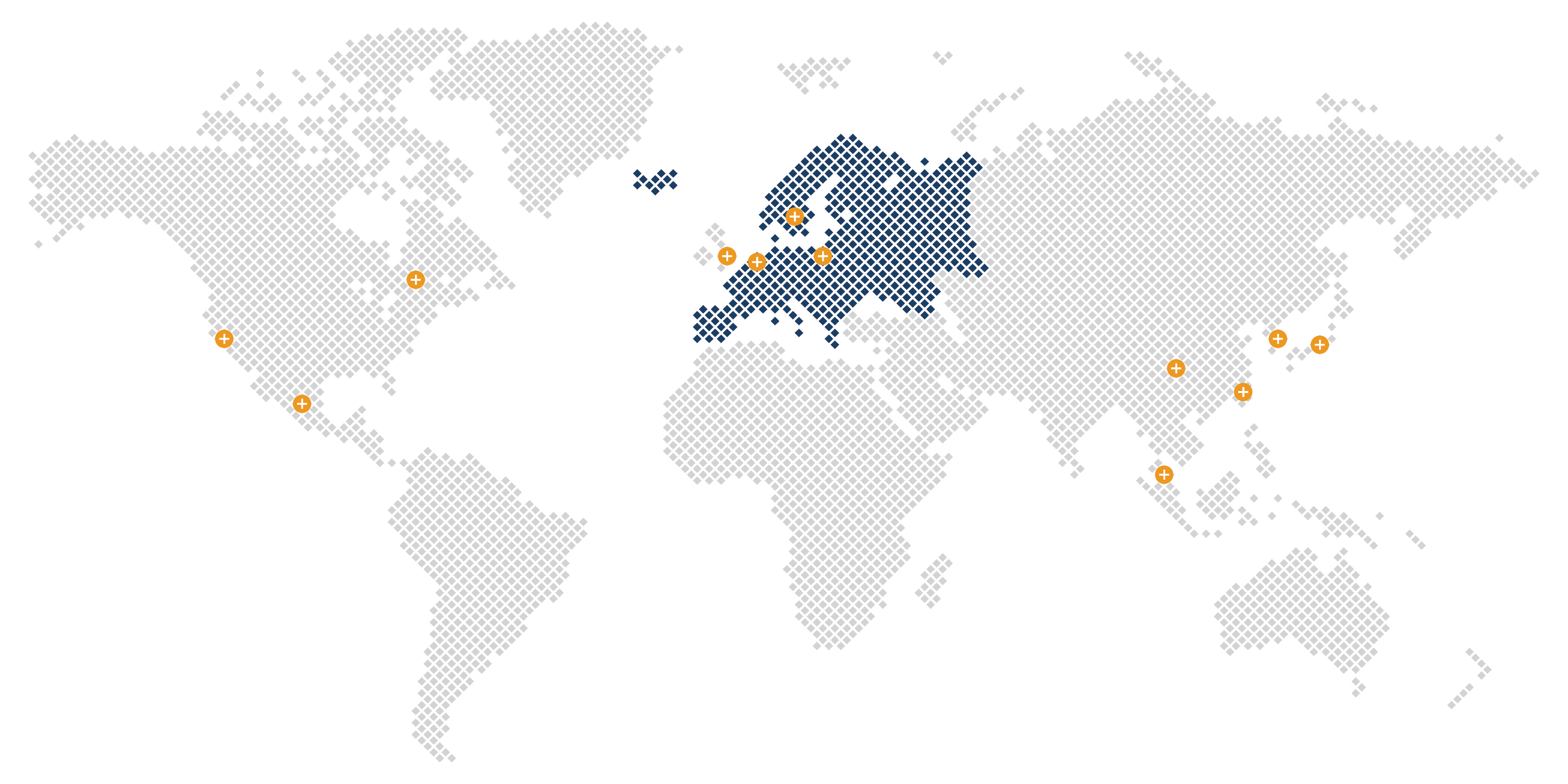 World Map with Denmark highlighted