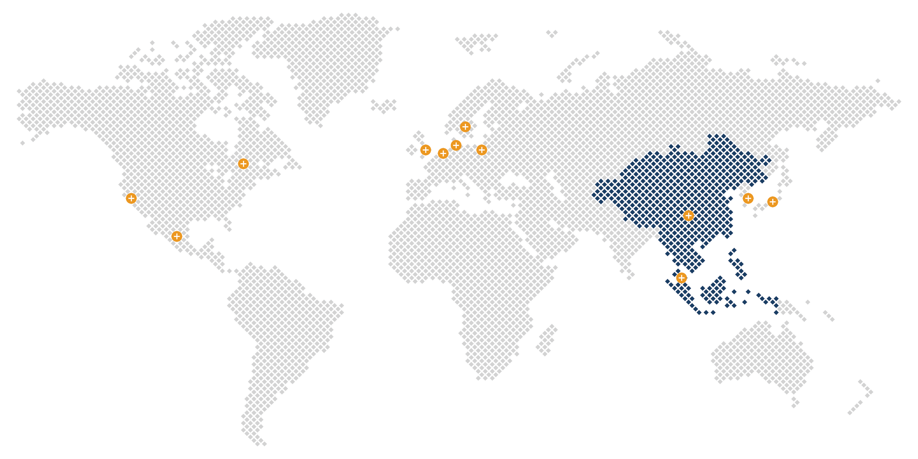 World Map with Taiwan highlighted